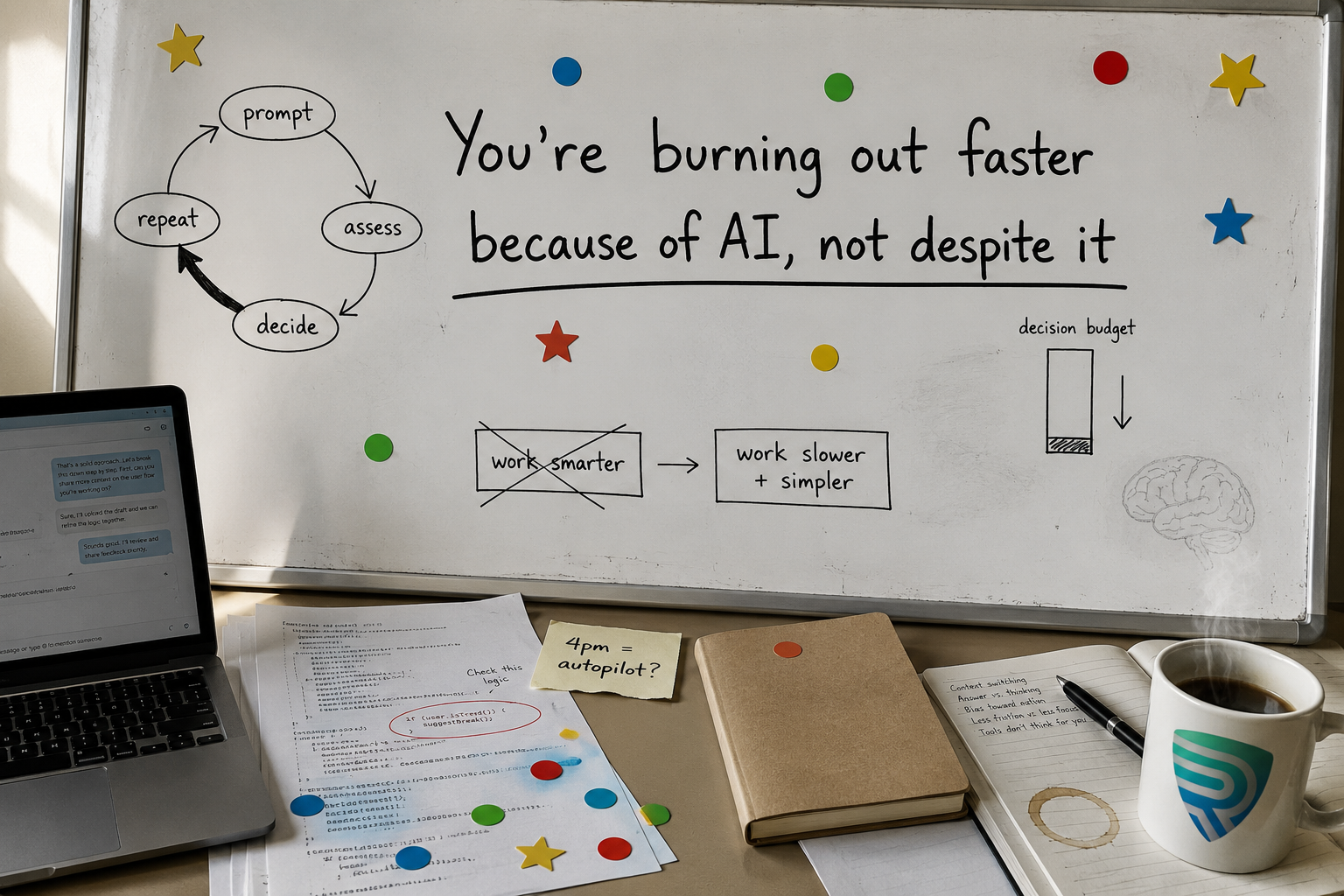 You're burning out faster because of AI, not despite it