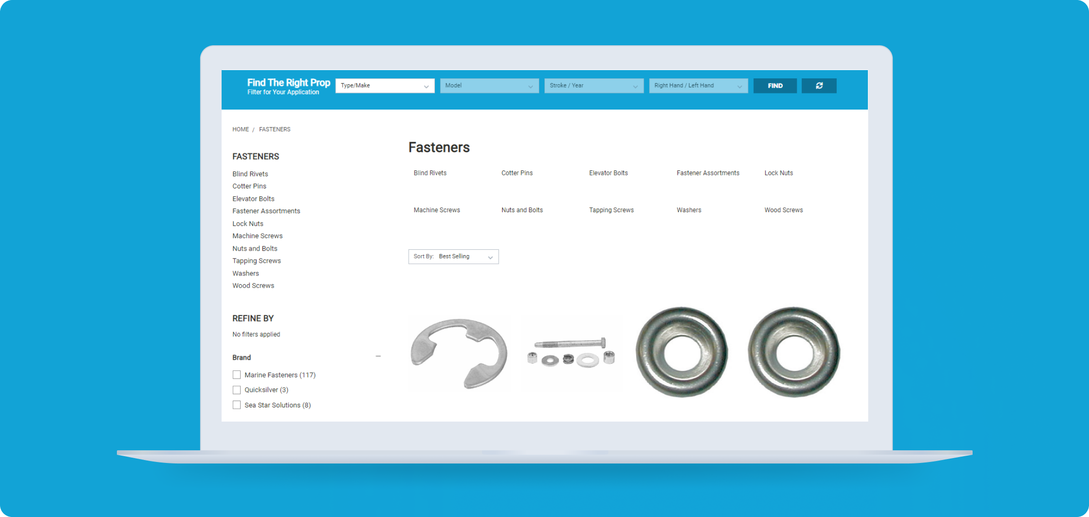 Blitzcommerce - A platform for empowering e-commerce stores (filtering widget example)